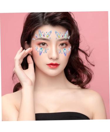 Face Gems Stickers Crystal Rhinestone Tattoos Women Eyes Stickers for Halloween Festival Style2 Stickers - Buy Online on GoSupps.com