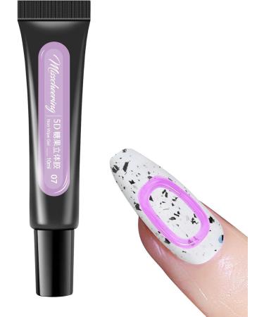 Nail Polish Gel | Stereo Adhesive Nail Polish Gel Beautiful Vibrant Nail Gel Polish for at Home Highly Pigmented Long-Lasting Healthy Resin Stereo Adhesive Nail Polish Gel for 07 - Buy Online on GoSupps.com