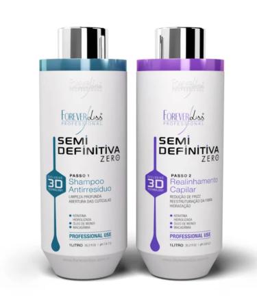 Forever Liss Semi Definitive Brush 3D Power System Kit keratina shampoo