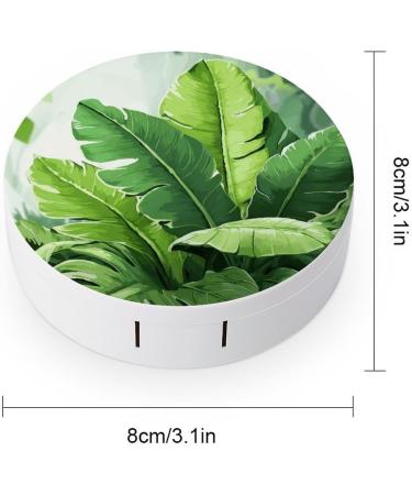 Buy Cute Banana Leaves Contact Lens Case | Portable Travel Storage Box for Contact Lenses - Buy Online on GoSupps.com