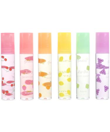 Beaupretty Roll-On Lip Gloss Balm - Moisturizing Fruit Flavored Lipsticks (6 Pcs) - Shop Internationally - Buy Online on GoSupps.com