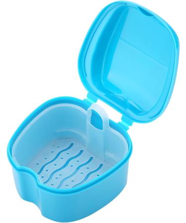 Buy Verdant Touch Denture Container | Light Blue Storage Box with Filter Screen | International Shipping Available - Buy Online on GoSupps.com