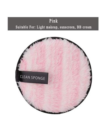 Washable Cotton Makeup Remover Pads - Reusable Cleaning Puffs for Beauty Salons & Home Use (Pink) - Buy Online on GoSupps.com