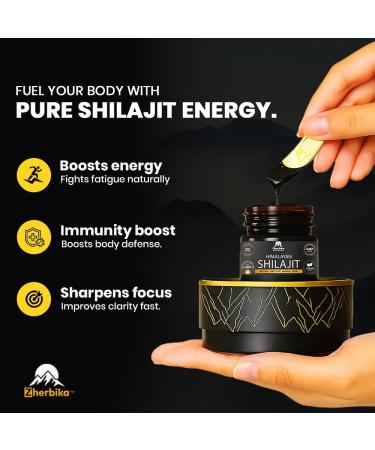Himalayan Shilajit Resin for Women & Men | 300mg Pure Ultra Gold Grade Shilajit | 85+ Trace Minerals & 75%+ Fulvic Acid | Energy Stamina & Immune Support | Lab Tested | 30g 60 Servings 300mg (Pack of 1) - Buy Online on GoSupps.com