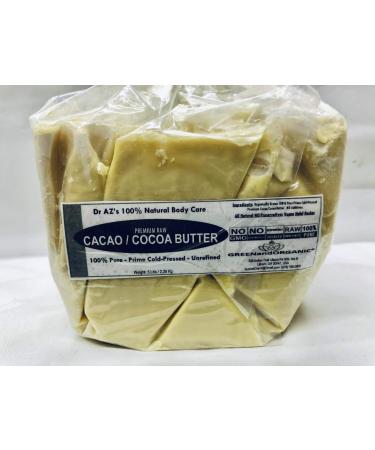 5Lbs RAW Cocoa Butter/Cacao Butter Organic Unrefined - 100% Pure Cold Pressed Virgin Fresh - Buy Online on GoSupps.com