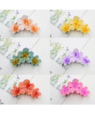 hgnxa Flower Hair Barrettes Hair Accessory Unique Hair Barrettes Large Flower Acrylic Hair Clip Sweet Hairpins Hair Claw Sunflower 3 - Buy Online on GoSupps.com