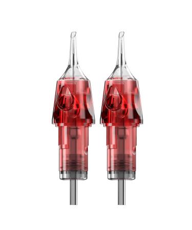 CNC 3RL Tattoo Needles Cartridge 20Pcs #10 Bugpin Disposable Needles Round Liner with Membrane EN04-20-1003RL 1003RL red