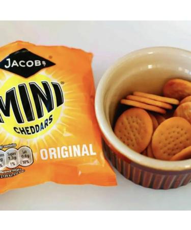Jacob's Original Mini Cheddars Cheese Biscuits Snack - Pack of 48 Bags 8x6x25g - Buy Online on GoSupps.com