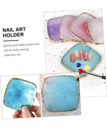 Didiseaon Nail Art Palette Resin Manicure Manicure Palettes Colleague Gift Plush Pencil Bag Nail Display Tool Nail Mixing Plate PVC Mixing Display Screen - Buy Online on GoSupps.com