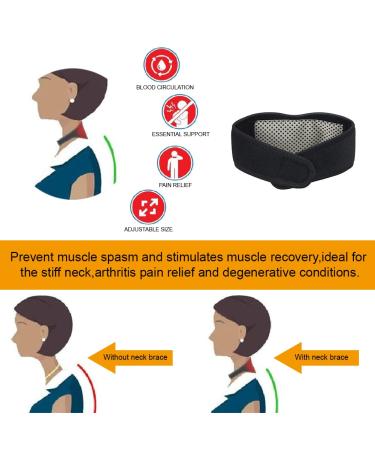 Tuknn Warming Neck Bandage - Self-Heating Neck Warmer with Turmaline & Magnetic Therapy for Pain Relief - International Shipping Available - Buy Online on GoSupps.com