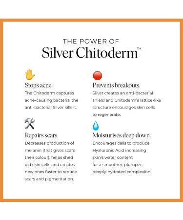 47 Skin Silver Chitoderm Anti Blemish Scar Repair Serum 100ml - Hydrating Face Serum for Acne and Scars - Mandarin Scent - Buy Online on GoSupps.com