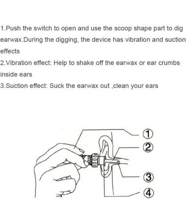 Ear-Cleaning Device Soft Head Electric Suction Wax Lug Device - Buy Online on GoSupps.com