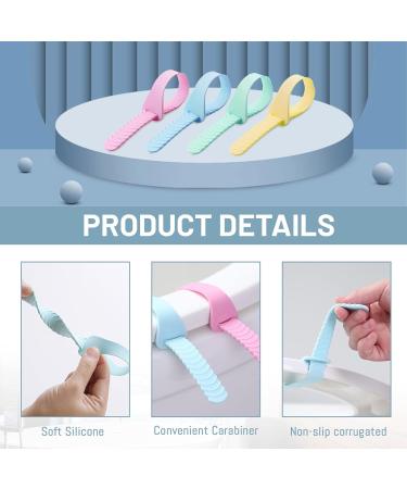 4 PCS Toilet Seat Lifter Handle Silicone Strip Toilet Lid Lifter Touch Free Toilet Seat Cover Lift Handle Holder Bathroom Accessories for Home Office Hotel (4 Colors) - Buy Online on GoSupps.com