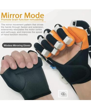 Rehabilitation Robot Pneumatic Gloves for Stroke Recovery - Adjustable Finger Straightening Brace for Stiffness & Weakness - M Left Hand - Buy Online on GoSupps.com