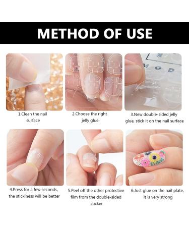 480 PCS 20 Sheets Transparent False Nail Stickers Double-Side Glue False Nail Sticky Tabs Waterproof False Nail Glue Stickers Breathable False Nail Tabs Adhesive Strong for Press on Nail DIY Nail Art 480 False Nail Stickers - Buy Online on GoSupps.com