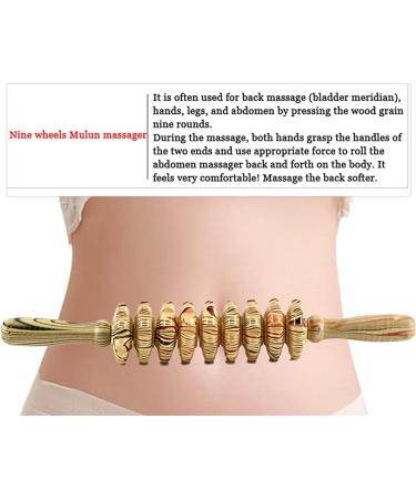 CRETUAO 2 Anti-Cellulite Massage Roller Tool - Maderotherapy Wooden Waist Massager | 15 Inch for Effective Body Contouring - Buy Online on GoSupps.com