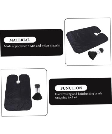 MAGICLULU 1 Set Barber Cloth Haircut Cleaning Brush Neck Duster Brush Dyeing Styling Cloth Hairdressing Shawl Styling Apron Salon Cape Shawl Removal Brush - Buy Online on GoSupps.com