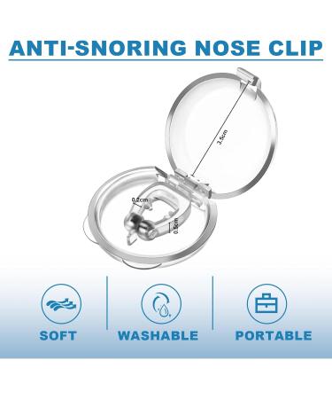8PC Snoring Stopper - Premium Magnetic Nose Clip for Improved Breathing & Relaxing Nights | Stop Snoring with ZHQ - Buy Online on GoSupps.com