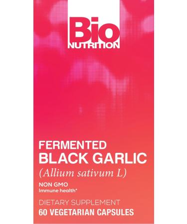 Bio Nutrition Fermented Black Garlic - 60 Vegetarian Capsules Pack of 1 - Buy Online on GoSupps.com