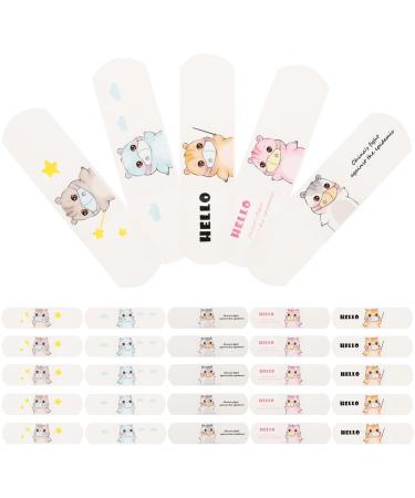 GLEAVI Cute Plasters 60 Sheets Cartoon Cartoon Bandages Breathable Bandages Stickers for Kids Duct Tape Adhesive Patches Kid Stickers Bulk Breathable Bandages Various