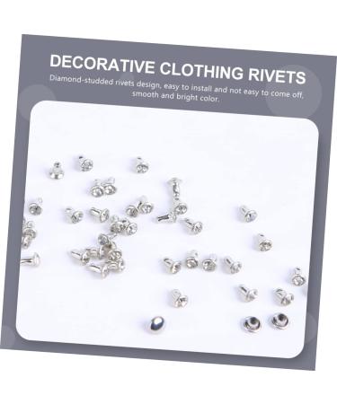 VILLCASE Scrapbook Accessories 1000 Sets Diamond Stud Rivets Silver Jacket Leather Stud Leather Crafts Repair Rivets Jeans Bags As Shownx5pcs 0.6X0.6X1CMx5pcs - Buy Online on GoSupps.com