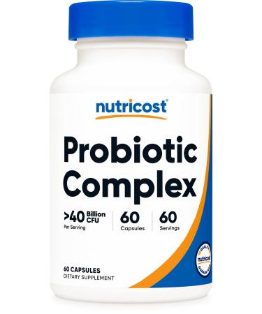 Nutricost Probiotic Complex (40 Billion CFU) (60 Capsules) - GMO-Free Gluten-Free