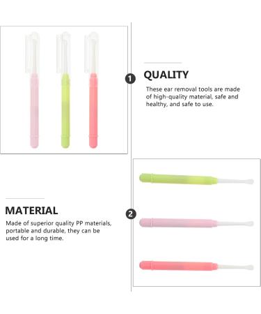 3pcs Portable Ear Wax Removal Tool Set - Plastic & Steel Ear Cleaner Kit - Buy Online on GoSupps.com
