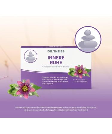 Dr. Theiss Inner Rest - 30 Tablets for Nerve Support & Inner Peace | Stress Relief with Magnesium Passion Flower & Hops - International Shipping Available - Buy Online on GoSupps.com