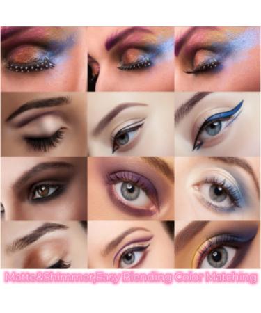 DECENTNESS 12 Colors Eyeshadow Palette - Nude Matte Shimmer Glitter Pigment - Long Lasting & Waterproof - Ideal Gift - Natural Credential - Buy Online on GoSupps.com