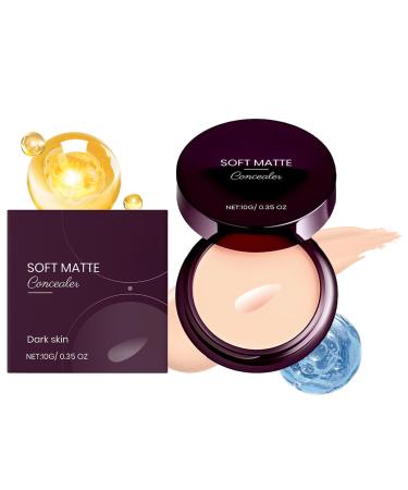 Duroecsain Full Coverage Matte Concealer Waterproof Cream with Matte Finish | 10g Lightweight Long-Lasting Water-Resistant Cream for Everyday Use Parties Outdoors Home Work