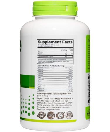 NutriBiotic- Chlorella Super Green Food 500 mg 300 Tabs | Broken Cell Wall Nutrient-Rich Microalgae Water Cultivated Superfood | Chlorophyll with Vitamins Minerals & Trace Elements | Vegan & Non-GMO 300 Count (Pack of 1) - Buy Online on GoSupps.com