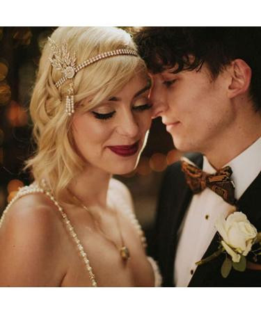 GORTIN 1920's Flapper Headband | Gatsby Bridal Hair Accessory - Buy Online on GoSupps.com