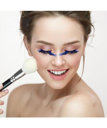 FRCOLOR Blue False Eyelashes - Dramatic Cosplay & Halloween Costume Eyelashes - 1 Pair for Stunning Performance - Buy Online on GoSupps.com