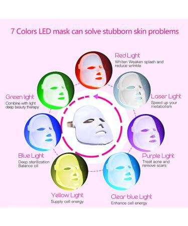 7 Color LED Light Therapy Mask - FEITA Photon Light Skin Rejuvenation Therapy Facial Skin Care Mask - Anti Aging - Reduce Wrinkles - Face Care Treatment - Buy Online on GoSupps.com