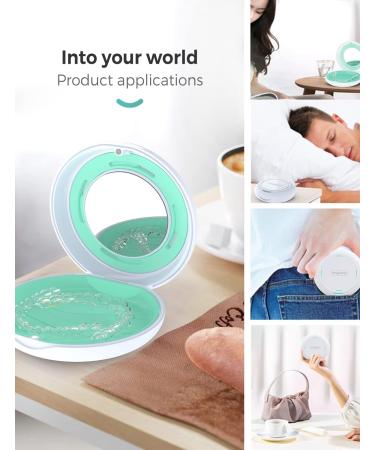 Slim Aligner Case with Mirror - Compatible with Invisalign & Mouth Guard - Cute White Retainer Case with Vent Holes - Buy Online on GoSupps.com