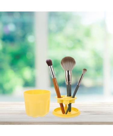 Premium Makeup Brush Cleaning Bowl Set - Ultimate Brush Cleaner & Scrubber Kit Yellow | International Shipping Available - Buy Online on GoSupps.com