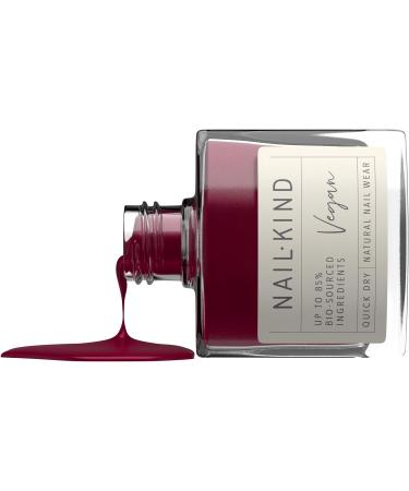 NAILKIND Wine O' Clock Burgundy Deep Red Nail Polish - Vegan & Cruelty-Free - Chip Resistant, Quick Drying - 8ml - Buy Online on GoSupps.com