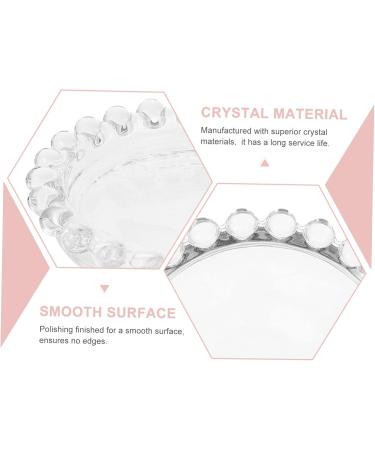 IWOWHERO Nail Brush Stand Piece Nail Pen Holder Nail Brush Manicure Tools Glass Crystal Nail Art Mixing Tray - Buy Online on GoSupps.com