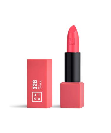3INA MAKEUP - The Lipstick 328- Electric Pink Lipstick with Vitamin E & Shea Butter to Nourish the Lips - Long Lasting Lip Colour with Matte Finish and Creamy Texture - Vegan - Cruelty Free - Buy Online on GoSupps.com