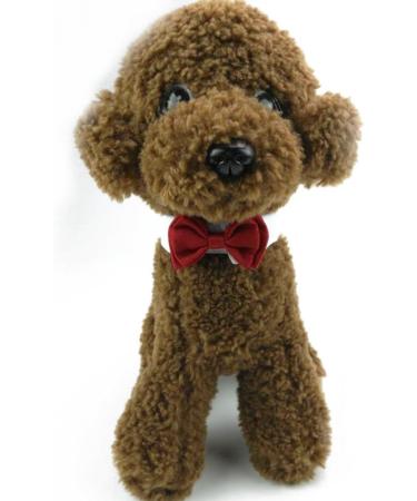 Diafas Adjustable Cotton Pet Collar for Dogs & Cats - Red Bow Tie Formal Bowknot - Perfect for Puppies & Kittens | International Shipping - Buy Online on GoSupps.com