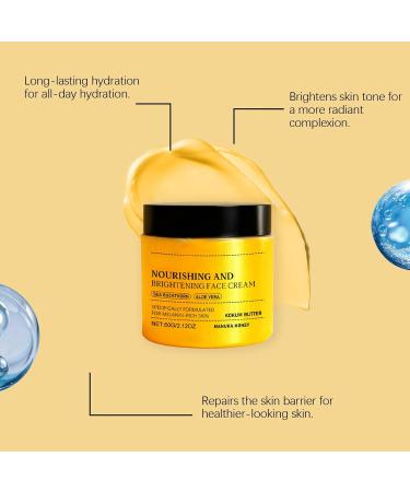rabuu Hydrating Face Cream For Moisturized Smooth Skin Lightweight Daily Moisturizer Radiance Boosting Formula Non-Greasy - Buy Online on GoSupps.com