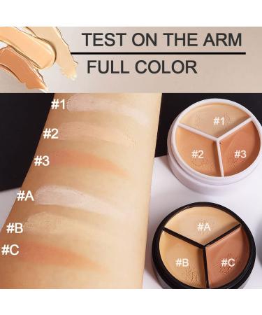 KMF2005 Professional Correcting Concealer Palette - 5.2*3 Colors - 2Pcs - Buy Online on GoSupps.com