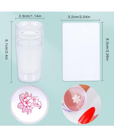 Niceneeded Starry Sky Nail Art Stamp Plates Set - 5 Piece Nail Stamp Templates with Moon & Star Designs for Creative Nail Art - Buy Online on GoSupps.com