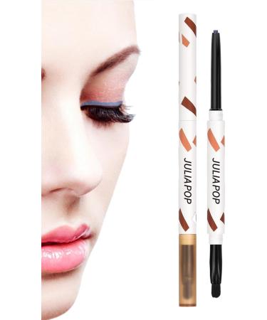 Eyeshadow Cream Gel Texture Multicolors Eyeliner Makeup with Brush Quick Drying Eye Liner Long Lasting Eye Pencil Makeup Supplies Rowces Denim Blue - Buy Online on GoSupps.com