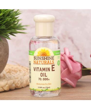 Vitamin E Essence Oil Moisturizing Skin Oil Face Nourishing Gentle Oil for Skin Face Body 75ml (Green Bottle) - Buy Online on GoSupps.com