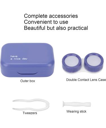 Contact Lens Storage Container with Mirror - Harmless Dark Purple Case for Safe Lens Storage - Buy Online on GoSupps.com