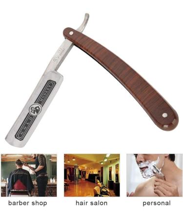 Salmue Professional Barber Razor - Stainless Steel Manual Shaver for Haircut & Beard Removal | International Shipping Available - Buy Online on GoSupps.com