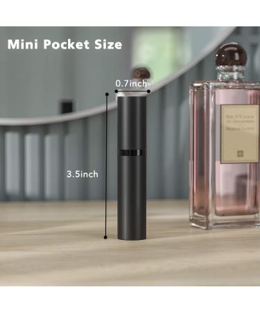 Perfume Atomizer - Refillable Travel Spray Bottle for Women | 5ml Portable Perfume Atomizers in Black - Perfect Travel Essentials & Gifts - Buy Online on GoSupps.com