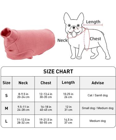 Docio Dog Sweater - Soft & Warm Red T-Shirt for Small Dogs & Cats | Spring Clothes Coat | 1 Pack - Buy Online on GoSupps.com