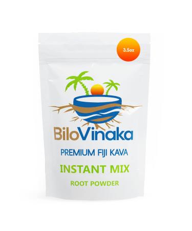 BILOVINAKA - All-Natural Micronized Instant Kava Drink Mix, Premium Fiji Kava Kava Powder, Kava Fijian Root Powder, No Straining Needed, 3.5 oz/ 100 Grams